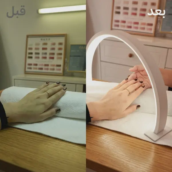 مصباح الهلال LED المكتبي بإضاءة قابلة للتعديل