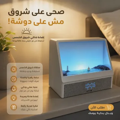 ساعة شروق الشمس الذكية