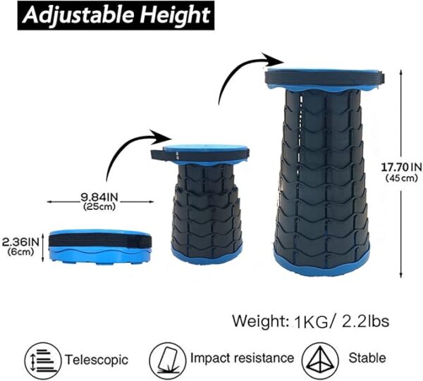 61sTlUWLB1L._AC_SX679_ كرسي محمول قابل للطي وخفيف الوزن بسعة تحميل 130 كجم