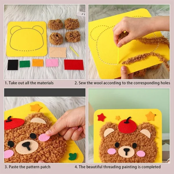 b863792b-10c7-4391-ba48-69f348655189.63fc4e6b918810875f01c8587f8d4795 مجموعة التطريز اليدوي للأطفال – أشكال حيوانات الغابة (ho-zk)